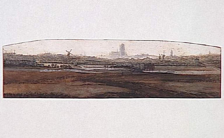 Vue d'une ville dans le brouillard_0