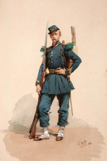 CHASSEUR A PIED, Isidore Pils, 1860