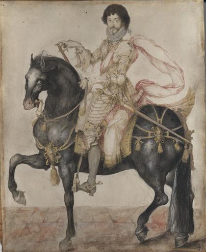 LE CHEVALIER D'ANCERVILLE, DIT AUTREFOIS A TORT HENRI II DE MONTMORENCY A CHEVAL_0