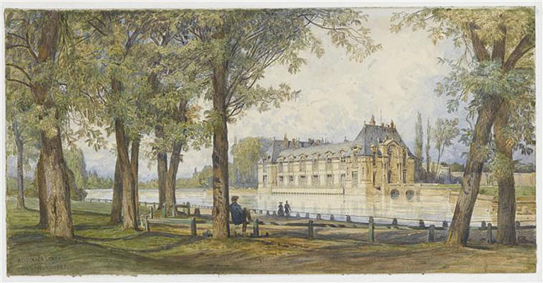 Le Petit Château de Chantilly, Auguste Anastasi, 1857