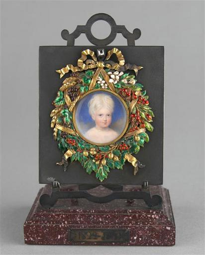 Portrait de Marie-Caroline de Bourbon-Siciles, duchesse d'Aumale, enfant (1822-1869), à l'âge de deux ans_0