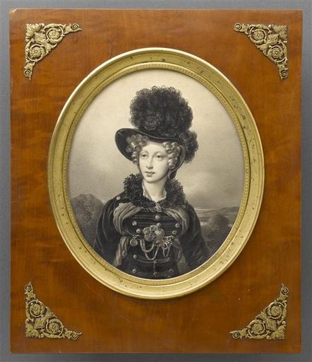 Marie-Caroline de Bourbon-Siciles, duchesse de Berry, en amazone_0