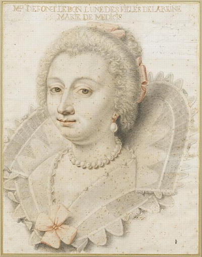 MLLE DE FONTLEBON, UNE DES FILLES DE LA REINE MARIE DE MEDICIS, VERS 1608_0