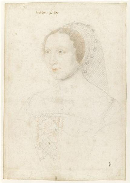 Madeleine de Mailly, comtesse de Roye et dame de Conti (1512-1567), François Clouet, 1545 vers