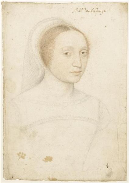 Marie de Langeac, dame de Lestrange, François Clouet, 1540 vers