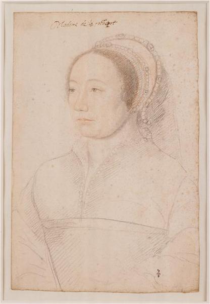 Charlotte d'Humières, dame de La Rochepot (v.1510 - v.1560), François Clouet, 1545