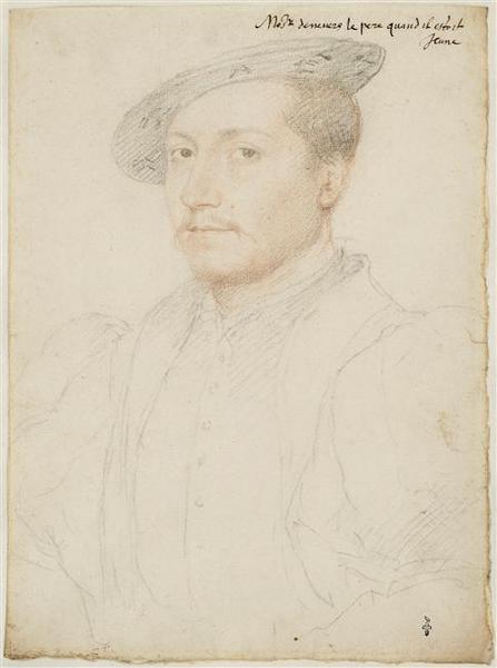 Inconnu nommé à tort François Ier de Clèves, duc de Nevers, François Clouet, 1540
