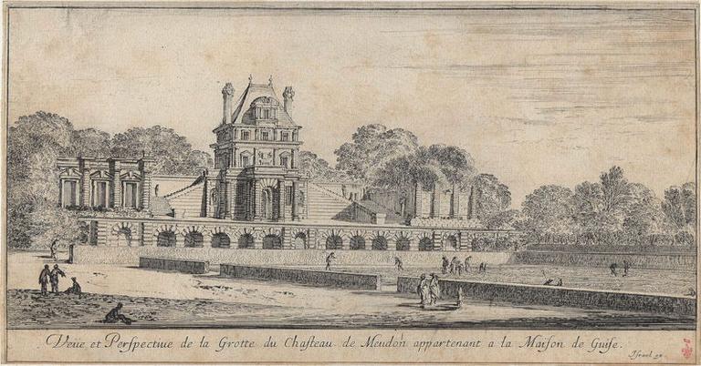 Veüe et Perspective de la Grotte du Chasteau de Meudon appartenant a la Maison de Guise_0