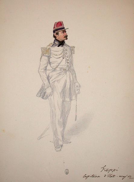 Filippi capitaine d'Etat-major ; Siège de Rome de 1849 (en 3 tomes)_0