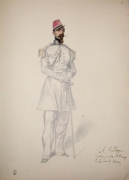 A. Follope capitaine aide de camp du général Morris ; Siège de Rome de 1849 (en 3 tomes)_0