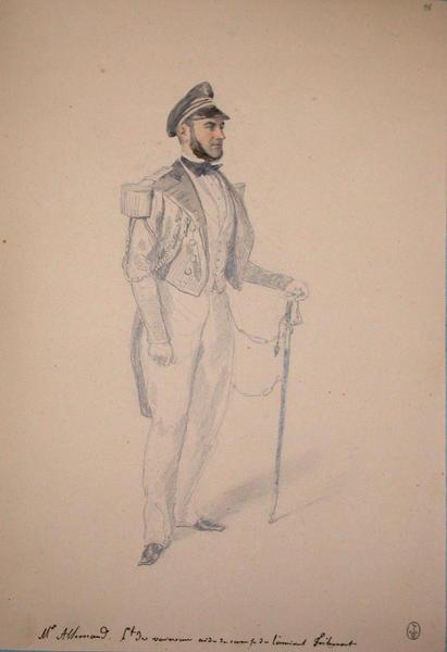 Mr Allemand lieutenant du vaisseau, aide de camp de l'amiral Tréhouart ; Siège de Rome de 1849 (en 3 tomes)_0