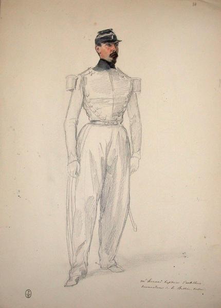 Mr Serrand, capitaine d'artillerie, commandant de la batterie Corsini ; Siège de Rome de 1849 (en 3 tomes)_0