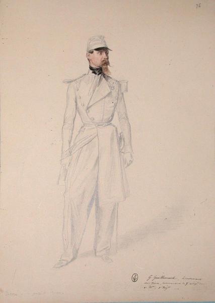 G. Guillemard, lieutenant du génie commandant de la 5ème compagnie du 2ème Bataillon du 1er régiment ; Siège de Rome de 1849 (en 3 tomes)_0