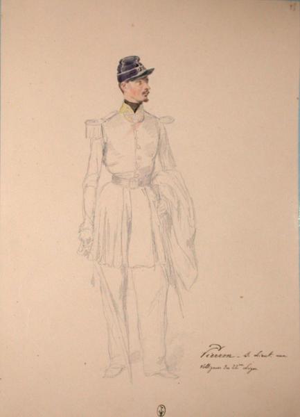 Pierron, sous-lieutenant aux voltigeurs du 22e Léger ; Siège de Rome de 1849 (en 3 tomes)_0