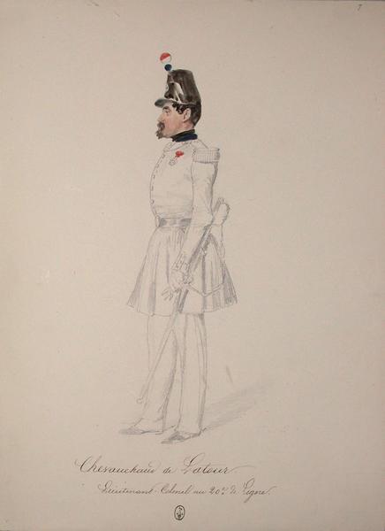 Chevauchaud de Latour, lieutenant colonel au 20e de ligne ; Siège de Rome de 1849 (en 3 tomes)_0