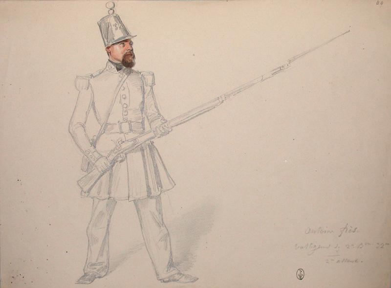 Antoine Fres, voltigeur du 2e bataillon, 32e, 2e assaut ; Siège de Rome de 1849 (en 3 tomes)_0