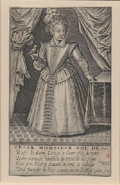 CESAR MONSIEUR AGE DE. 4 ans. (César de Bourbon , duc de Vendôme (1594-1665), gouverneur de Bretagne)_0