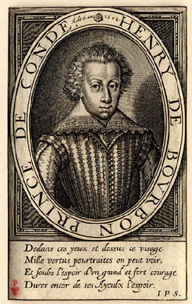 Portrait de Henri II de Bourbon prince de Condé (1588-1646) à l'âge de seize ans, dans un médaillon ovale_0