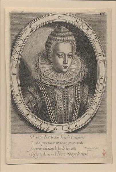 MARIE DE MEDICIS PRINCESSE DE FLORENCE, Thomas de Leu, 4e quart 16e siècle, 1er quart 17e siècle