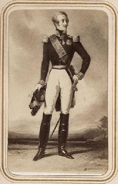 Portrait du duc de Nemours, en pied, en uniforme, reproduction d'après Winterhalter_0