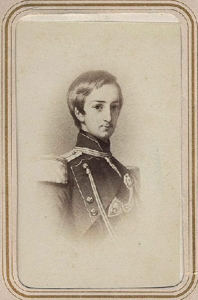Portrait du duc de Montpensier, en buste, de trois quarts, en uniforme, reproduction d'après Winterhalter, Franz Xaver Winterhalter, 19e siècle