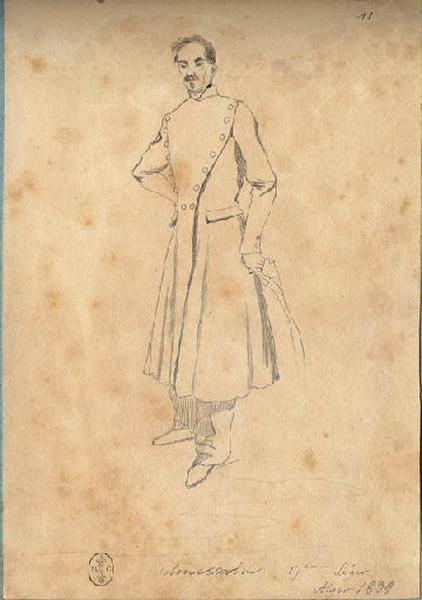 Afrique 1835-1845 (54) : Colonel Corbin 17e Léger, Adrien Dauzats, 1839