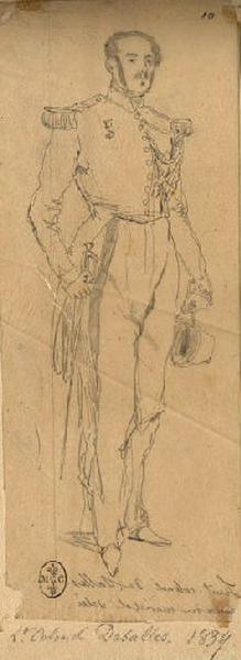 Afrique 1835-1845 (55) : Colonel De Salles, Adrien Dauzats, 1839