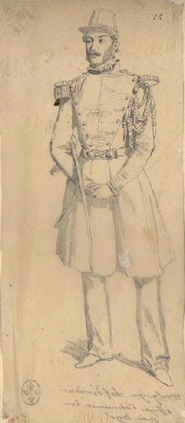 Afrique 1835-1845 (58) : Montguyon chef d'escadron, officier d'ordonnance du prince royal, Adrien Dauzats, 1839