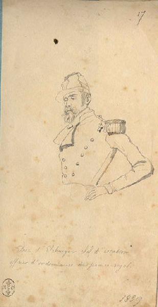 Afrique 1835-1845 (61) : Duc d'Elchingen, chef d'escadron, officier d'ordonnance du prince royal, Adrien Dauzats, 1839