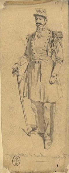 Afrique 1835-1845 (71) : Delarue, colonel d'état-major, Adrien Dauzats, 1839