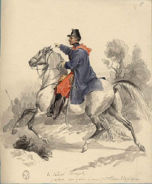 Afrique 1835-1845 (81) : Le colonel Bourjoly, Mouzaïa 1840_0