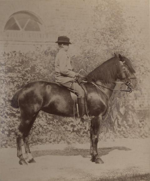 Album de Chevaux : Jeune homme montant Rachel, Emile Tourtin, 1860-1880