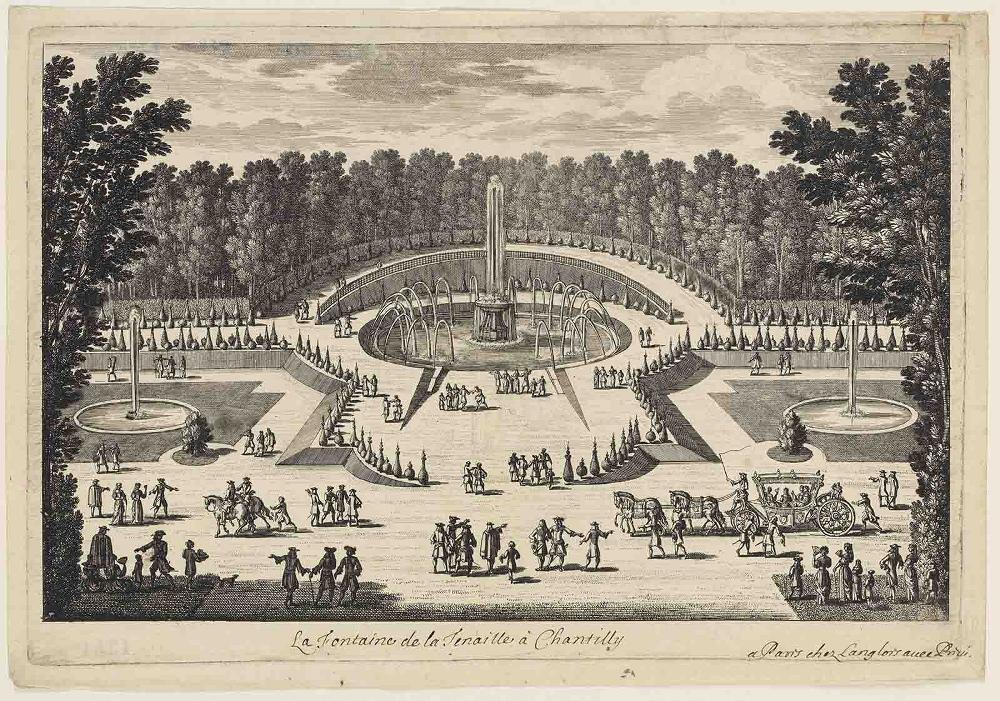 La Fontaine de la Tenaille à Chantilly, Adam Perelle, 1662-1695