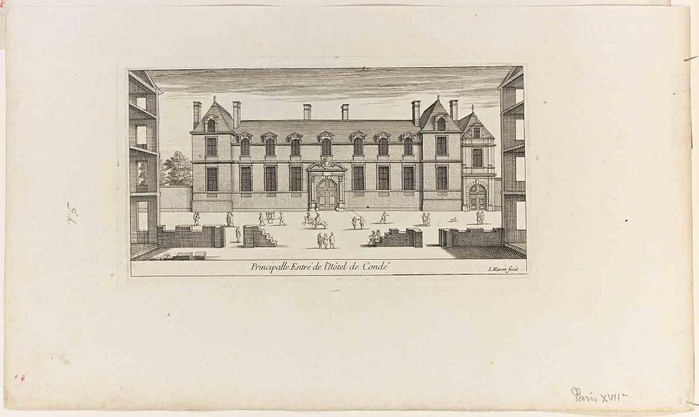Principalle Entré de l'Hôtel de Condé, Jean Marot, 17e siècle
