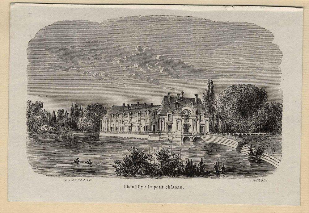 Chantilly. Le petit château, Dieudonné Auguste Lancelot, 19e siècle