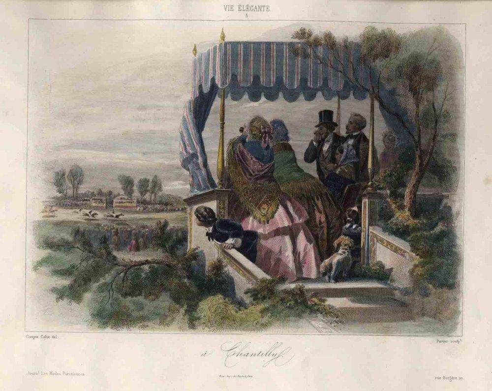 VIE ELEGANTE / 5 / à Chantilly, Adolphe Portier, 2e moitié 19e siècle