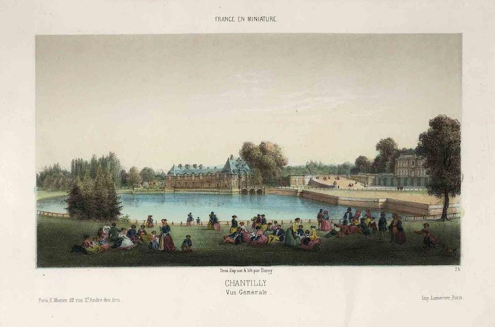 FRANCE EN MINIATURE. / CHANTILLY / Vue Générale, Auguste Victor Deroy, 1840-1875