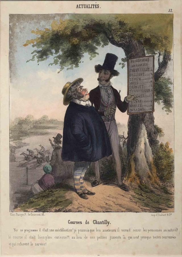 Actualités / Courses de Chantilly, Edouard, 1841