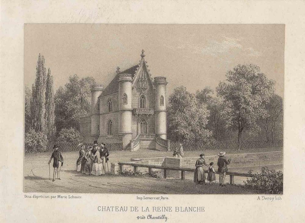 Château de la Reine Blanche / près Chantilly, Auguste Victor Deroy, 2e moitié 19e siècle