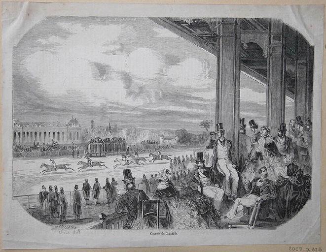 Courses de Chantilly, Edouard Riou, 1858