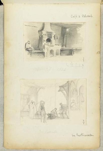 La bastonnade, Félix Philippoteaux, 1840