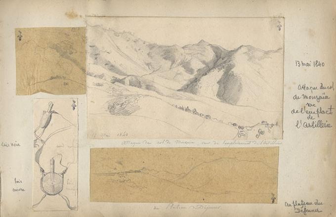 Etude de montagne, Félix Philippoteaux, 1840