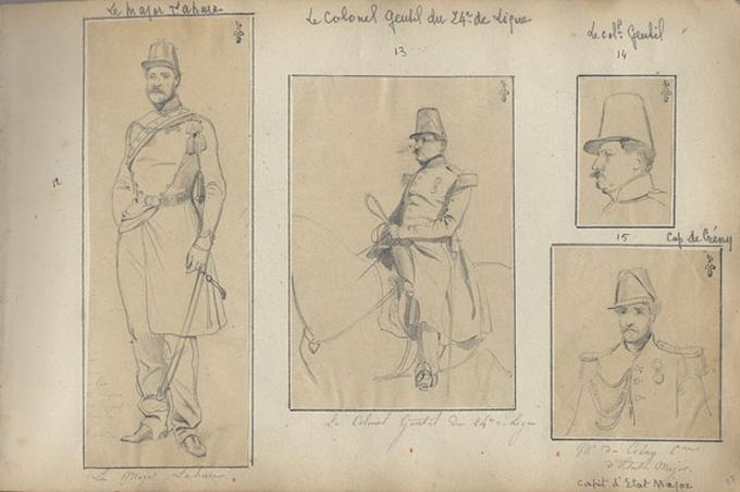 Le major Lahure à cheval, Félix Philippoteaux, 1840