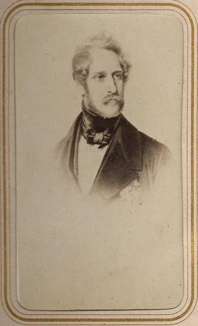Portrait d'homme, en buste, reproduction de gravure, 19e siècle