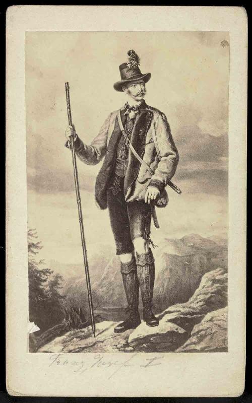 Portrait de l'Empereur François-Joseph d'Autriche (Vienne, 1830 ; Vienne, 1916) en chasseur alpin_0