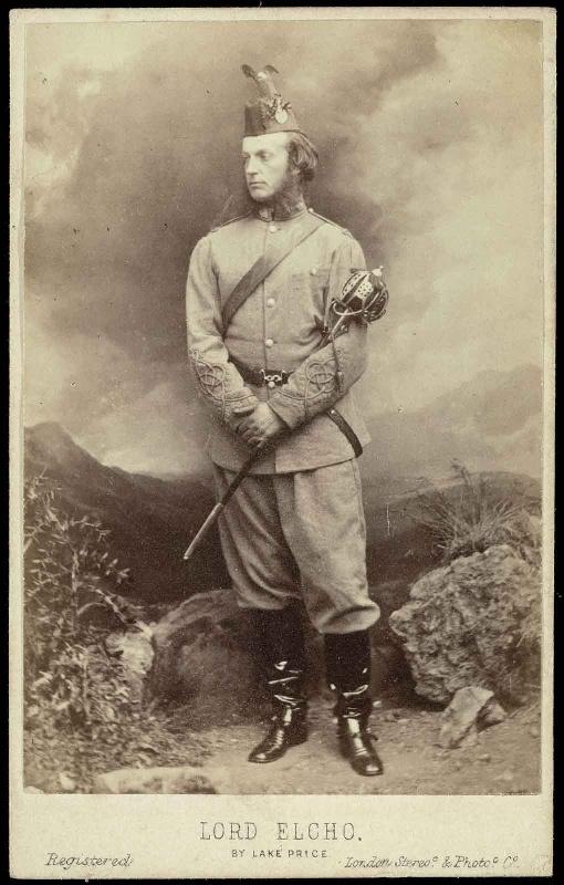 Portrait de Francis Richard Charteris, comte de Weymiss, Lord Elcho (4 août 1818 - 30 juin 1914), William Frederick Lake Price, 1862 après