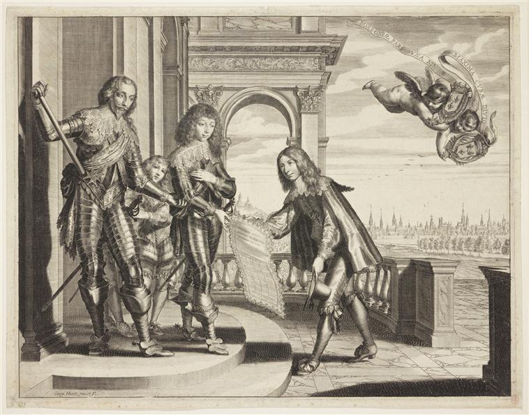 Henry II de Bourbon-Condé (Saint-Jean d'Angély, 1588-Paris, 1646) et son fils Louis II de Bourbon, duc d'Enghien, futur prince de Condé (1621-1686), Grégoire Huret, 1630-1646