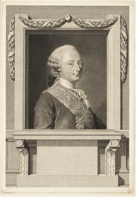 Portrait de Louis-Joseph, prince de Condé (1736-1818), Louis Jacques Cathelin, 1773