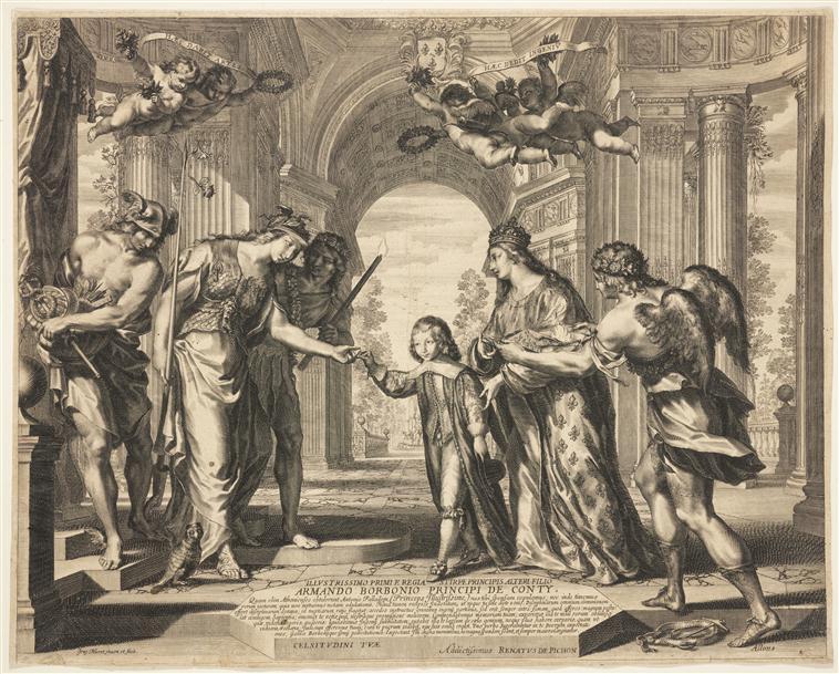 ILLUSTRISSIMO PRIMI E REGIA STIRPE PRINCIPIS ALTERI FILIO / ARMANDO BORBONIO PRINCIPI DE CONTY, Grégoire Huret, 1640