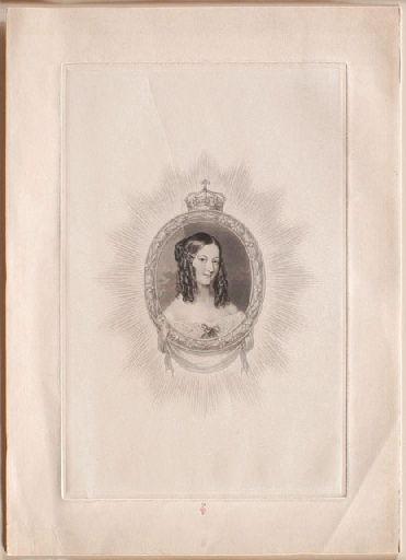 Portrait de Victoire-Auguste-Antoinette de Saxe-Cobourg-Gotha, duchesse de Nemours (1822-1857), Franz Xavier Winterhalter, 1840-1857